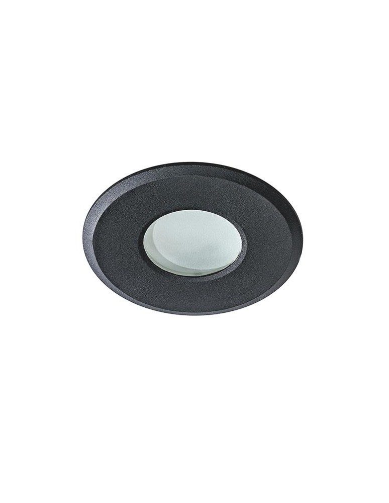 Flush-mounted hermetic lamps - Azzardo OSCAR IP44 BLACK 1xGU10 Recessed Black IP44 AZ2692 - product kolory-swiatla.pl 1