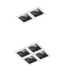 Square flush-mounted lamps - Azzardo MINORKA BLACK/GOLD 1xGU10 Recessed Black/Gold AZ2802 - product 3