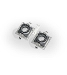 Square flush-mounted lamps - Azzardo MINORKA BLACK/GOLD 1xGU10 Recessed Black/Gold AZ2802 - product 4