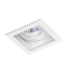 Square flush-mounted lamps - Azzardo MINORKA WHITE/WHITE 1xGU10 Recessed White AZ2801 - product 1