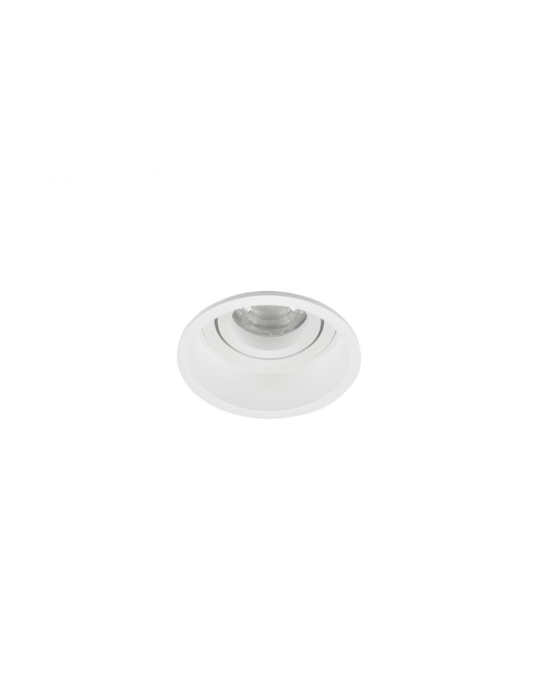 Round flush-mounted lamps - Azzardo TORRES GU10 WHITE 1xGU10 Recessed White AZ2682 - product kolory-swiatla.pl 1