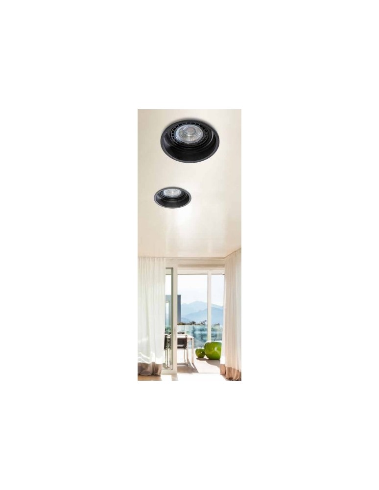 Flush-mounted directional lights - Azzardo TORRES ES111 BLACK 1xES111 Recessed Black AZ2685 - product kolory-swiatla.pl 2