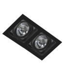 Flush-mounted directional lights - Azzardo SISTO 2 BLACK/BLACK 2xES111 Recessed Black AZ2809 - product 1