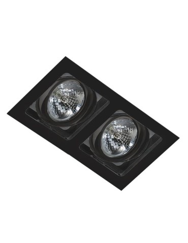 Azzardo SISTO 2 BLACK/BLACK 2xES111 Recessed Black AZ2809
