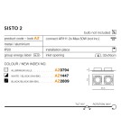 Flush-mounted directional lights - Azzardo SISTO 2 BLACK/BLACK 2xES111 Recessed Black AZ2809 - product 2