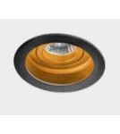 Round flush-mounted lamps - Azzardo IBIZA BLACK/GOLD 1xGU10 Recessed Black/Gold AZ2804 - product 1