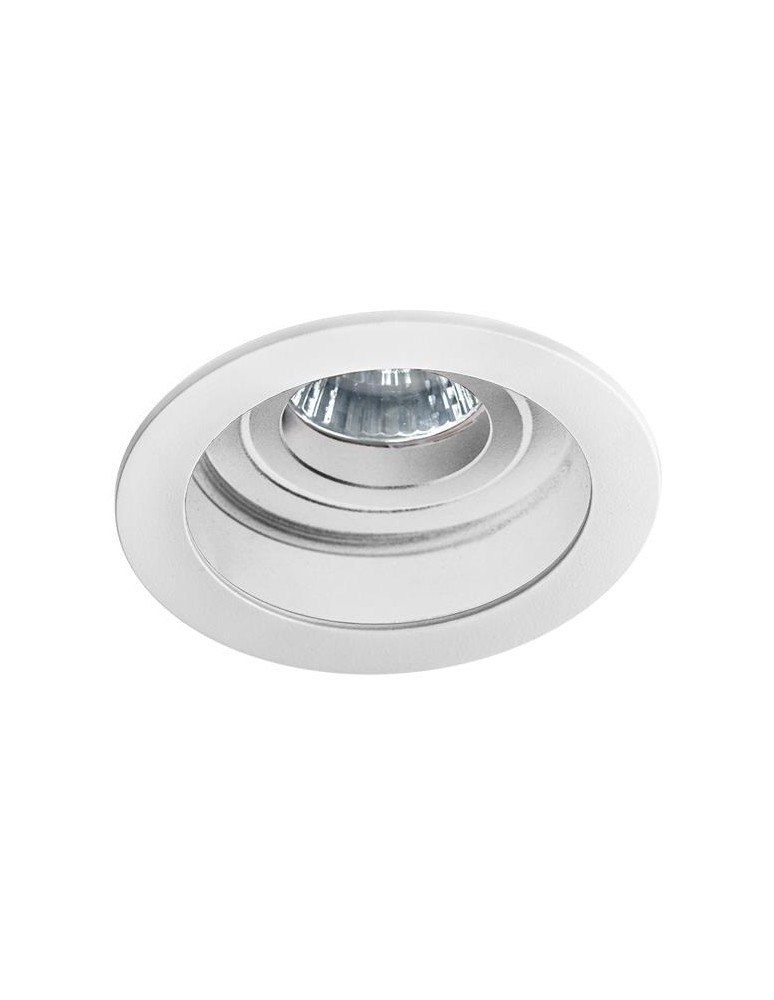 Round flush-mounted lamps - Azzardo IBIZA WHITE/WHITE 1xGU10 Recessed White AZ2803 - product kolory-swiatla.pl 1