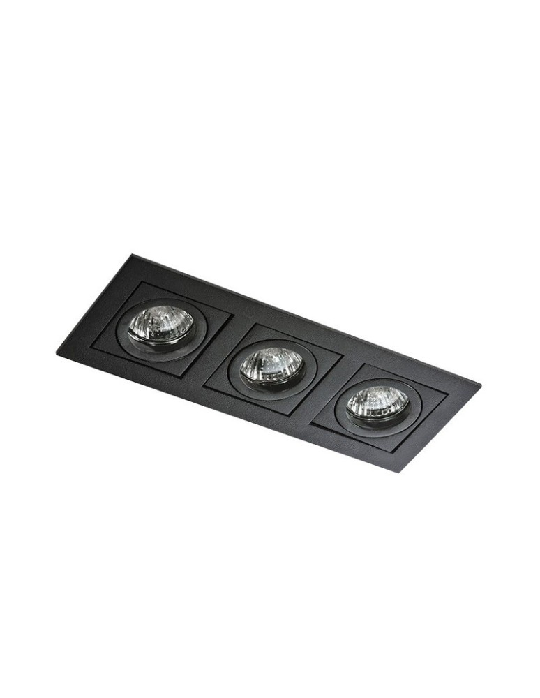 Azzardo PACO 3 BLACK 3xGU10 Recessed Black AZ0803