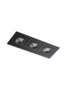Azzardo PACO 3 BLACK 3xGU10 Wpuszczana Czarny AZ0803