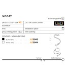 Reading wall lamps - Azzardo NOGAT WHITE 1xLED Wall-mounted White AZ2944 - product 2