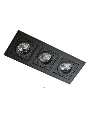 Azzardo PACO 3 BLACK 3xGU10 Wpuszczana Czarny AZ0803 - produkt 2