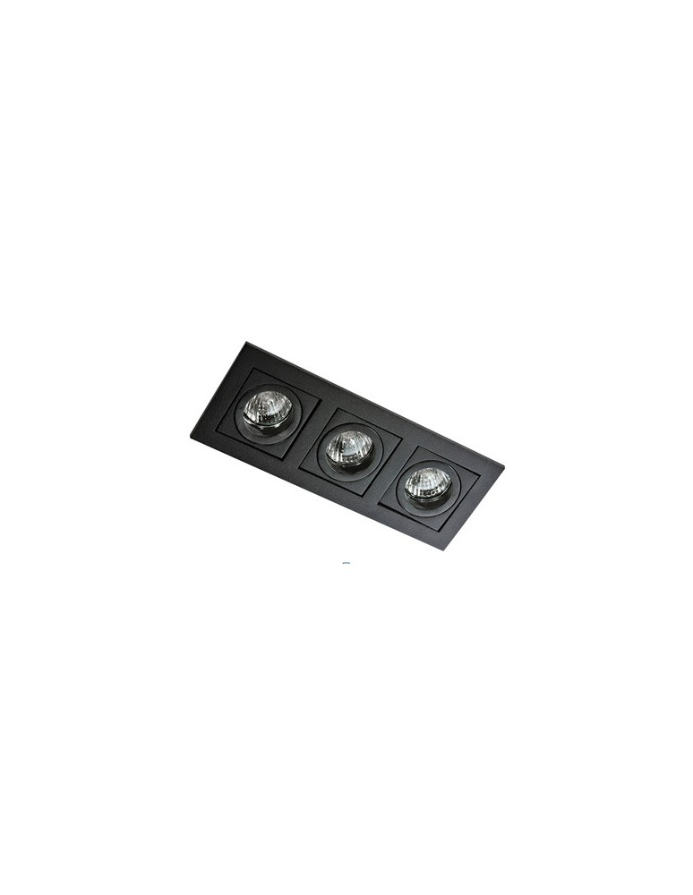 Azzardo PACO 3 BLACK 3xGU10 Recessed Black AZ0803