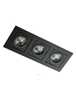 Azzardo PACO 3 BLACK 3xGU10 Wpuszczana Czarny AZ0803 - produkt 2