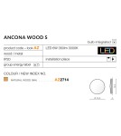 Wall lamps - Azzardo ANCONA WOOD S 1xLED Wall Mounted Wood AZ2714 - product 2