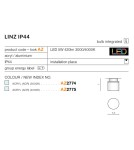 Flush-mounted hermetic lamps - Azzardo LINZ 4000K 1xLED Recessed Transparent IP44 AZ2775 - product 3