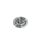 Round flush-mounted lamps - Azzardo CARLO 1 ALUMINIUM 1xGU10 Recessed Aluminum AZ0804 - product 1