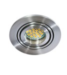 Round flush-mounted lamps - Azzardo CARLO 1 ALUMINIUM 1xGU10 Recessed Aluminum AZ0804 - product 2