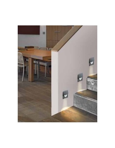 Azzardo SANE 40 WHITE 1xLED Wpuszczana w Ścianę/Schodowa Biały AZ2766 - produkt 2