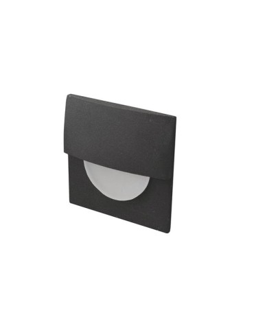Azzardo SANE 60 BLACK 1xLED Recessed Wall/Staircase Black AZ2768