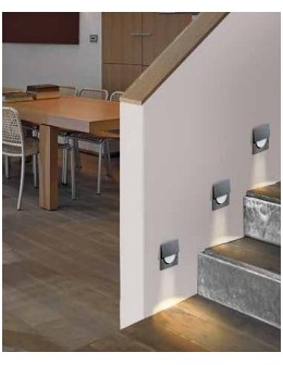 Azzardo SANE 60 WHITE 1xLED Wpuszczana w Ścianę/Schodowa Biały AZ2769 - produkt 2