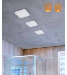 Recessed lamps with hermetic shade - Azzardo SLIM 15 SQUARE 3000K IP44 WHITE 1xLED Recessed White IP44 AZ2837 - product 2