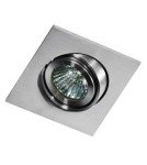 Square flush-mounted lamps - Azzardo EDITTA 1 ALUMINIUM 1xGU10 Recessed Aluminum AZ0806 - product 1