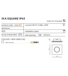 Flush-mounted hermetic lamps - Azzardo IKA S IP65 WHITE 1xGU10 Recessed White IP65 AZ2864 - product 2