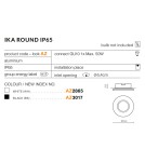 Flush-mounted hermetic lamps - Azzardo IKA R IP65 BLACK 1xGU10 Recessed Black IP65 AZ3017 - product 2