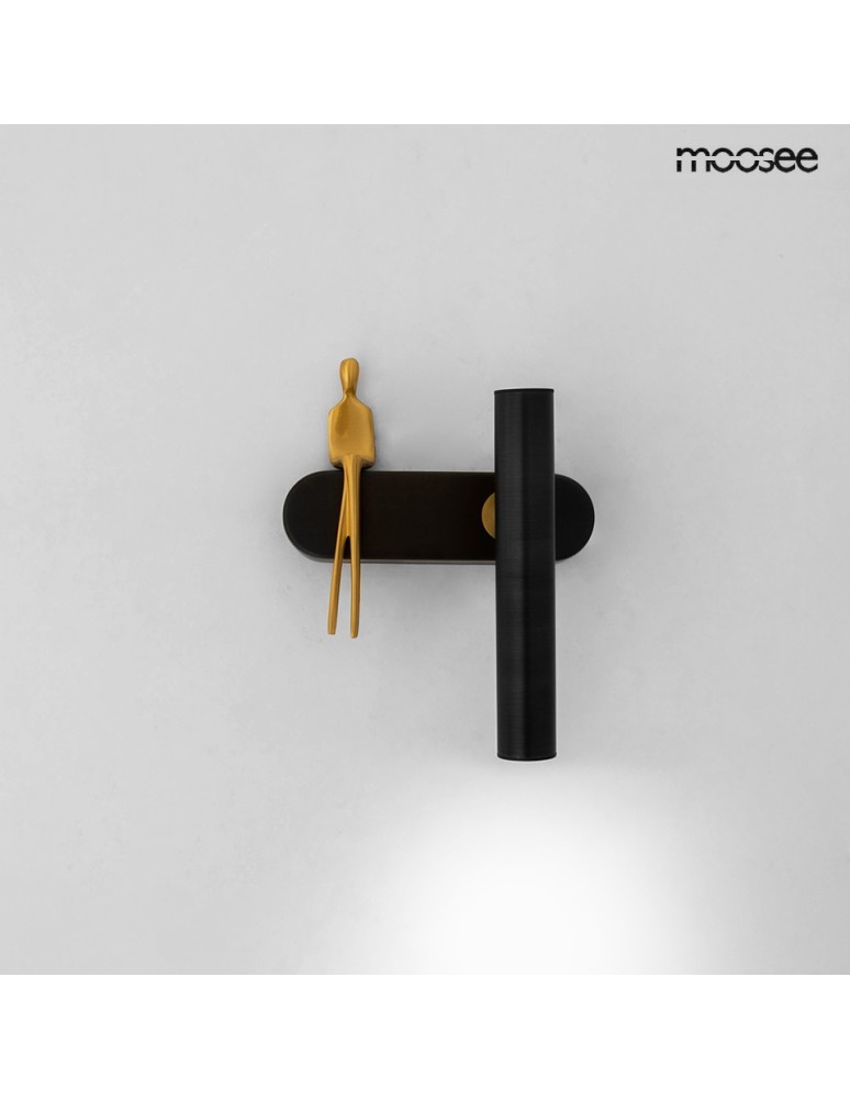 Wall lamps for bedrooms - MOOSEE BOY TUBE R wall lamp black (MSE1501100480) - product kolory-swiatla.pl 3