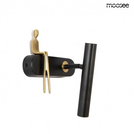 MOOSEE lampa ścienna BOY TUBE R czarna (MSE1501100480)