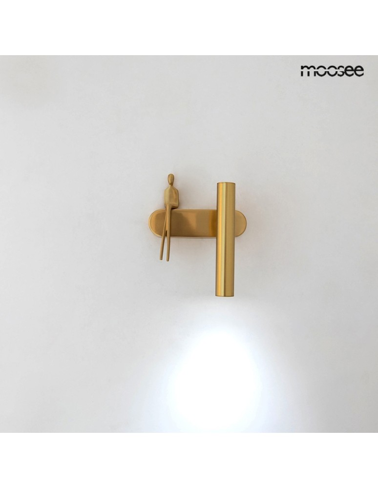 Wall lamps for bedrooms - MOOSEE BOY TUBE R gold wall lamp (MSE1501100479) - product kolory-swiatla.pl 2