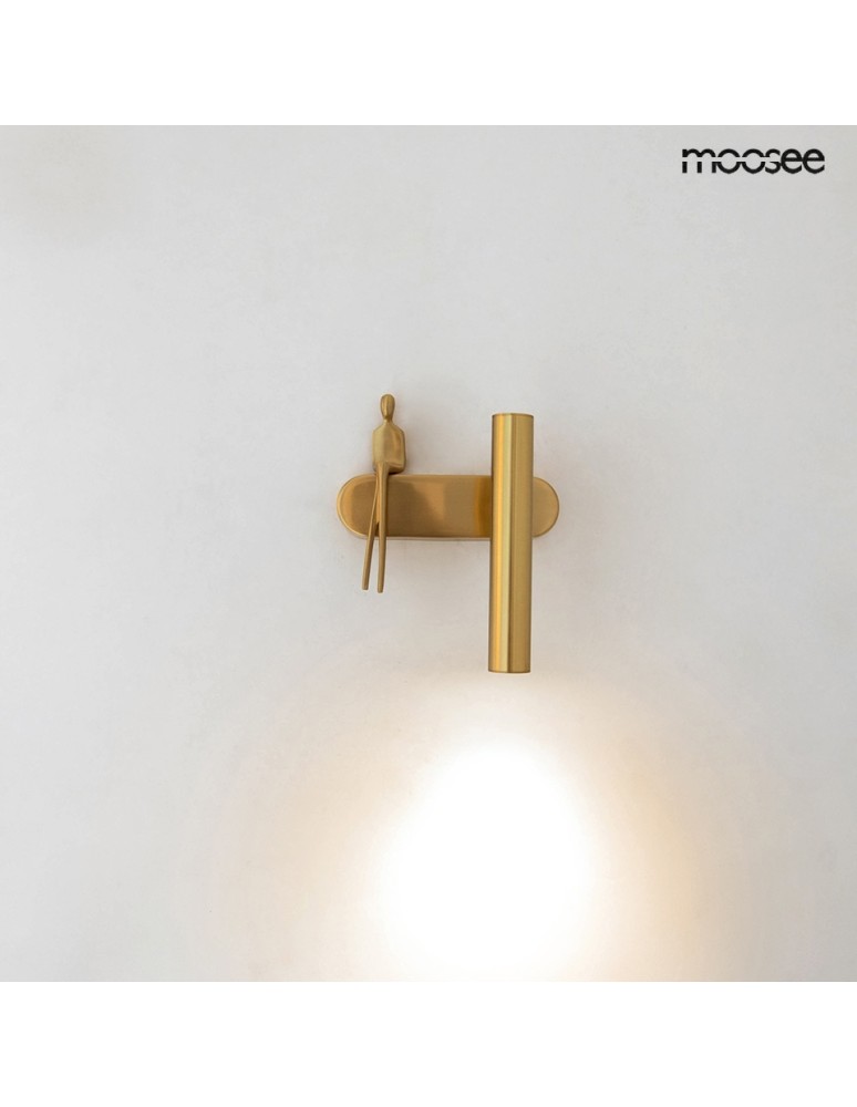 Wall lamps for bedrooms - MOOSEE BOY TUBE R gold wall lamp (MSE1501100479) - product kolory-swiatla.pl 3