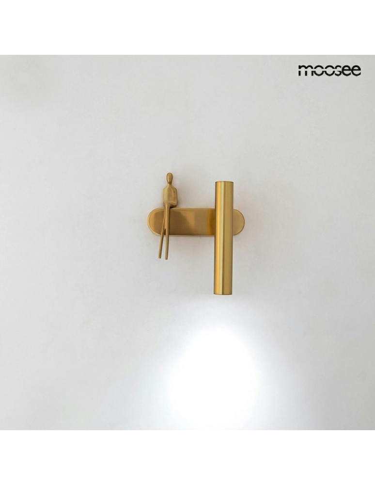 Wall lamps for bedrooms - MOOSEE BOY TUBE R gold wall lamp (MSE1501100479) - product kolory-swiatla.pl 4