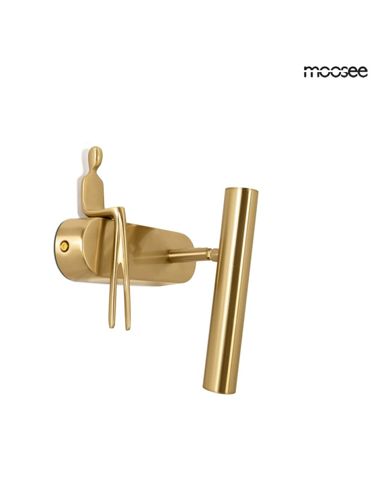 Wall lamps for bedrooms - MOOSEE BOY TUBE R gold wall lamp (MSE1501100479) - product kolory-swiatla.pl 6