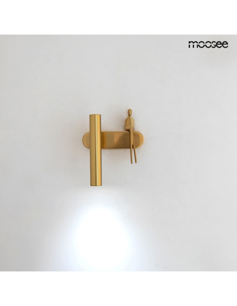 Wall lamps for bedrooms - MOOSEE BOY TUBE L gold wall lamp (MSE1501100481) - product kolory-swiatla.pl 2