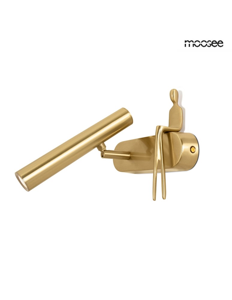 Wall lamps for bedrooms - MOOSEE BOY TUBE L gold wall lamp (MSE1501100481) - product kolory-swiatla.pl 5