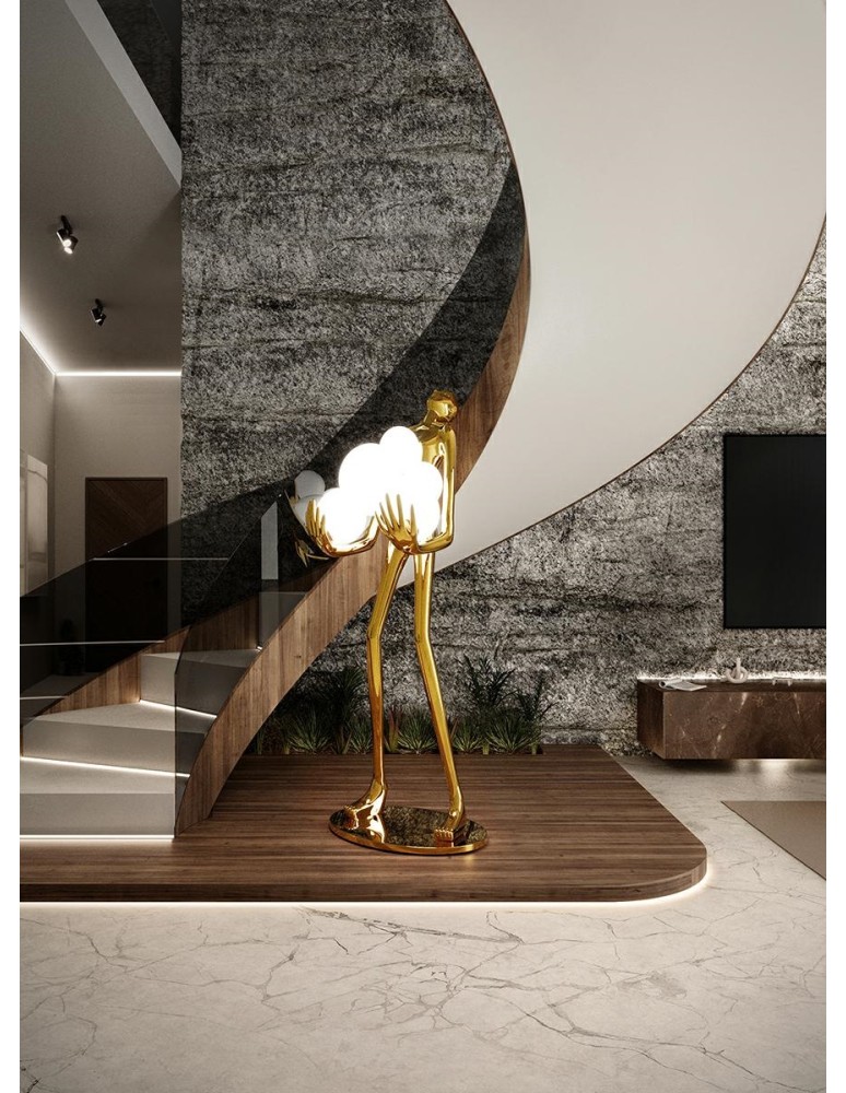 Designer floor lamps - MOOSEE HUMAN GOLD PREMIUM floor lamp (MSE1501100427) - product kolory-swiatla.pl 9