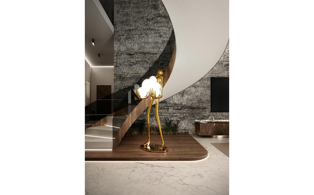 MOOSEE lampa podłogowa HUMAN GOLD PREMIUM (MSE1501100427)