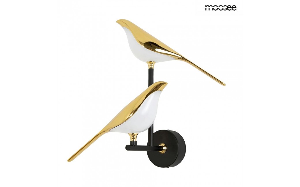 MOOSEE lampa ścienna BIRD TWIN złota (MSE1501100458)