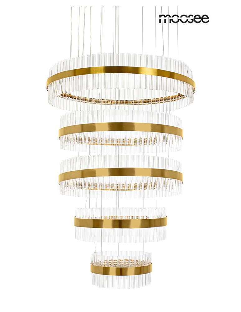 Glamour pendant lamps - MOOSEE pendant lamp GHIA 5 gold (MSE1501100396) - product kolory-swiatla.pl 1
