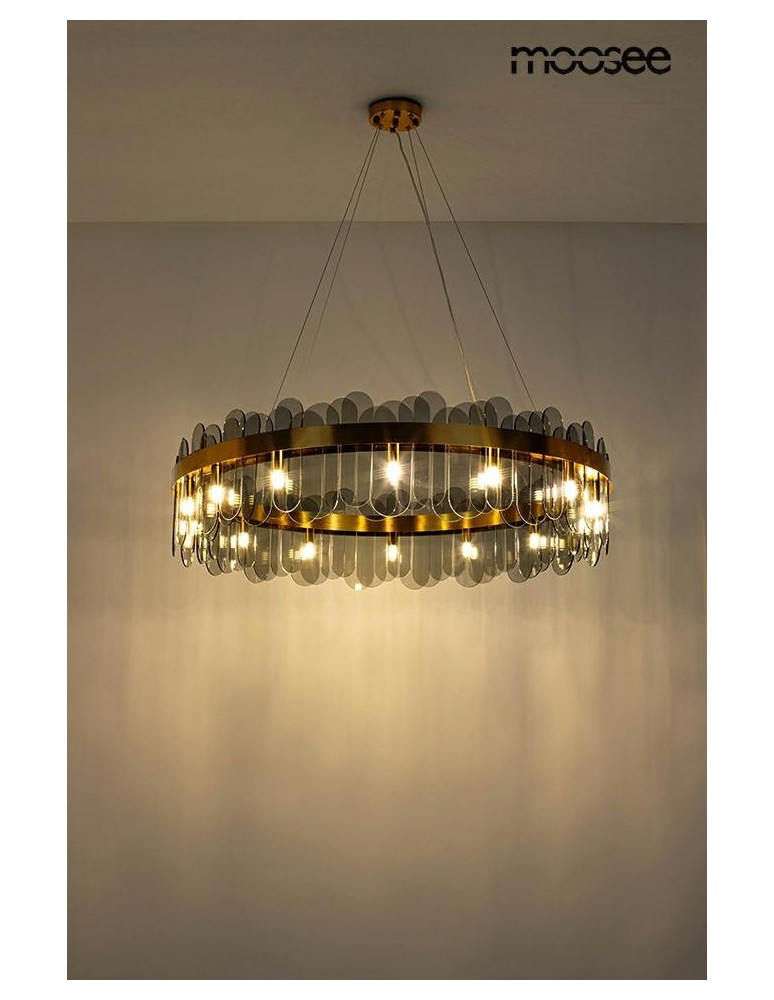 Glamour pendant lamps - MOOSEE NEMO 100 gold pendant lamp (MSE1501100397) - product kolory-swiatla.pl 2