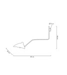 Cantilever wall lamps - MOOSEE wall lamp RAVEN - aluminum, carbon steel (MSE1501100204) - product 7