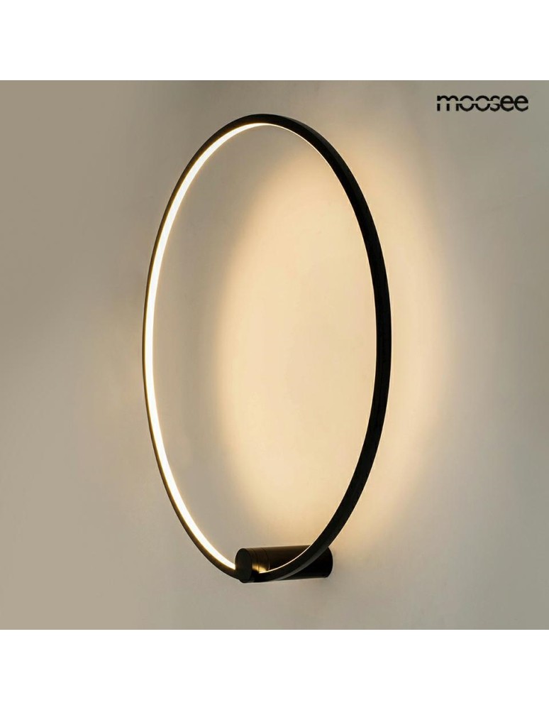 Ring wall lamps - MOOSEE HOOP 80 wall lamp black (MSE1501100399) - product kolory-swiatla.pl 2