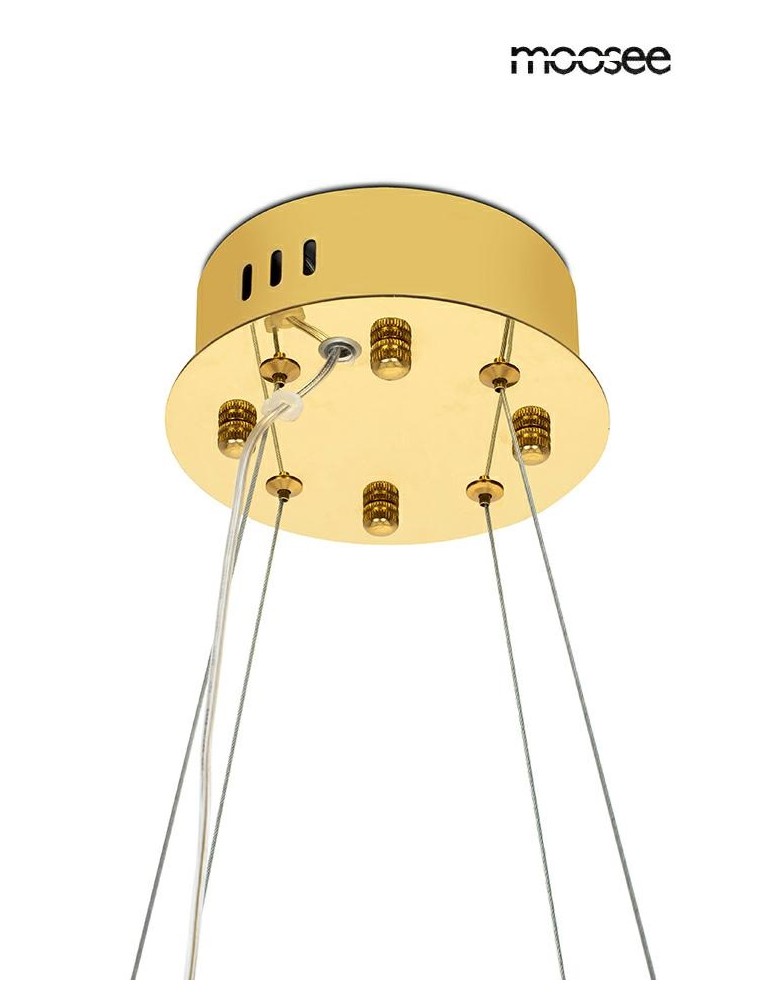 Glamour pendant lamps - MOOSEE AMIRA 80 gold pendant lamp (MSE1501100409) - product kolory-swiatla.pl 6