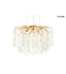 Glamour pendant lamps - MOOSEE RIVIERA 80 gold / clear pendant lamp (5900168832954) - product 1