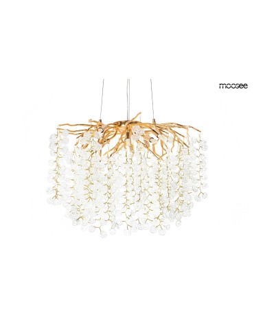 MOOSEE RIVIERA 80 gold / clear pendant lamp (5900168832954)