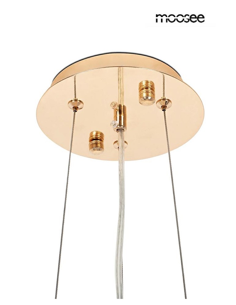 Glamour pendant lamps - MOOSEE RIVIERA 80 gold / clear pendant lamp (5900168832954) - product kolory-swiatla.pl 9