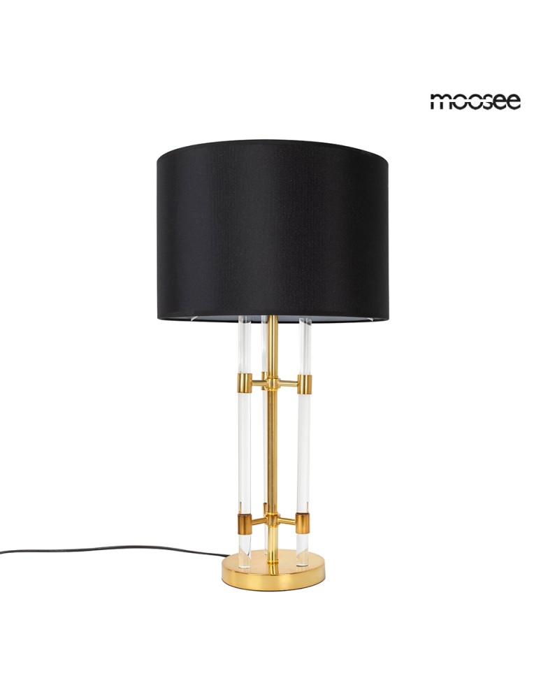 Table lamps with lampshade - MOOSEE table lamp MOXY gold / black (MSE1501100401) - product kolory-swiatla.pl 1