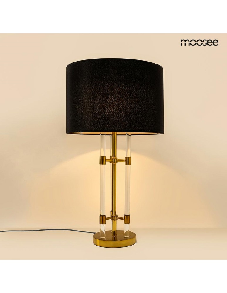 Table lamps with lampshade - MOOSEE table lamp MOXY gold / black (MSE1501100401) - product kolory-swiatla.pl 2