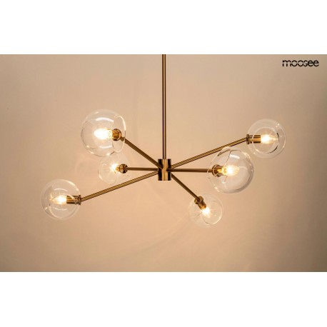 MOOSEE lampa wisząca AURA 6 złota (MSE1501100402)